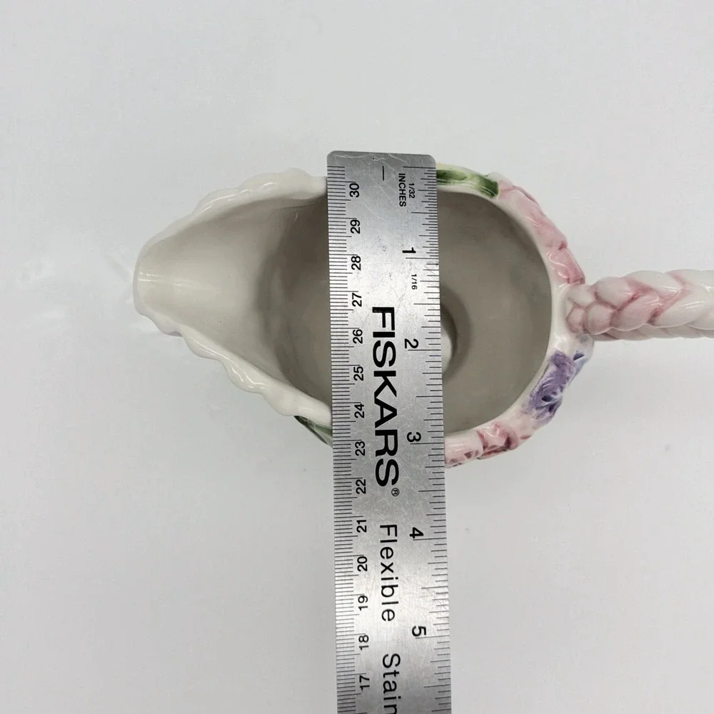 Fitz And Floyd Halcyon Creamer Pansy Floral Ceramic China